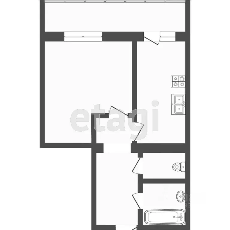 1-к кв. Тюменская область, Тюмень бул. Бориса Щербины, 14 (40.7 м) - Фото 2