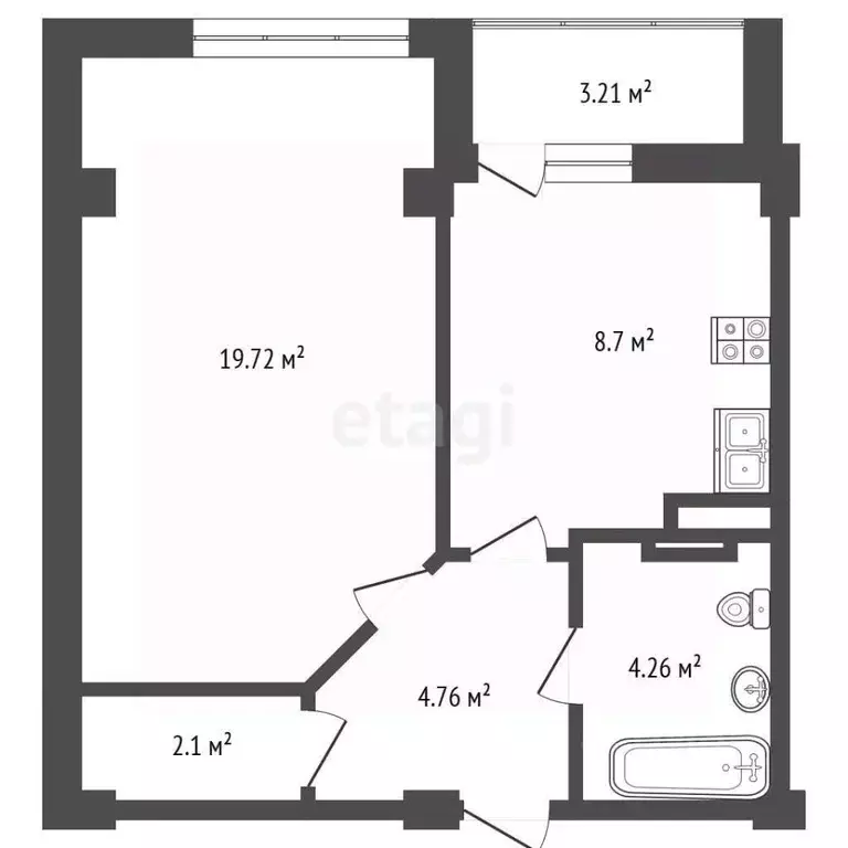 1-к кв. Севастополь ул. Горпищенко, 104Вк2 (41.0 м) - Фото 2