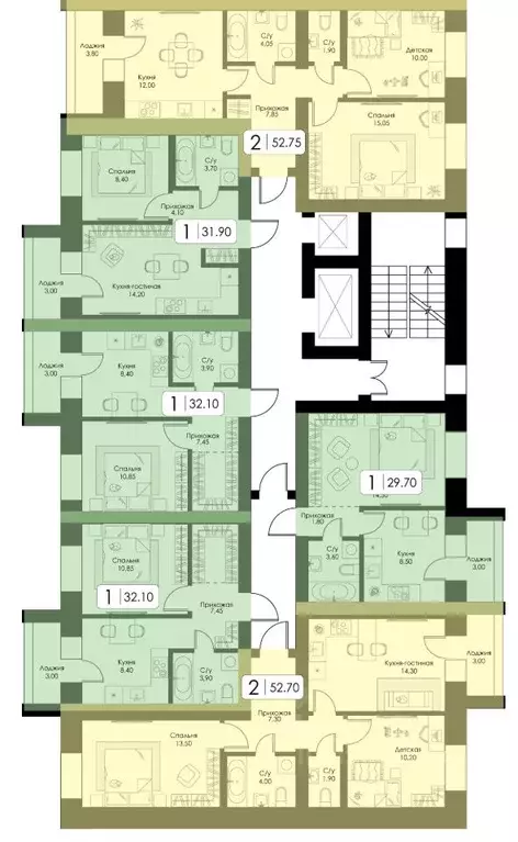 1-к кв. Смоленская область, Смоленск пос. Загорье, Загорье жилой ... - Фото 1