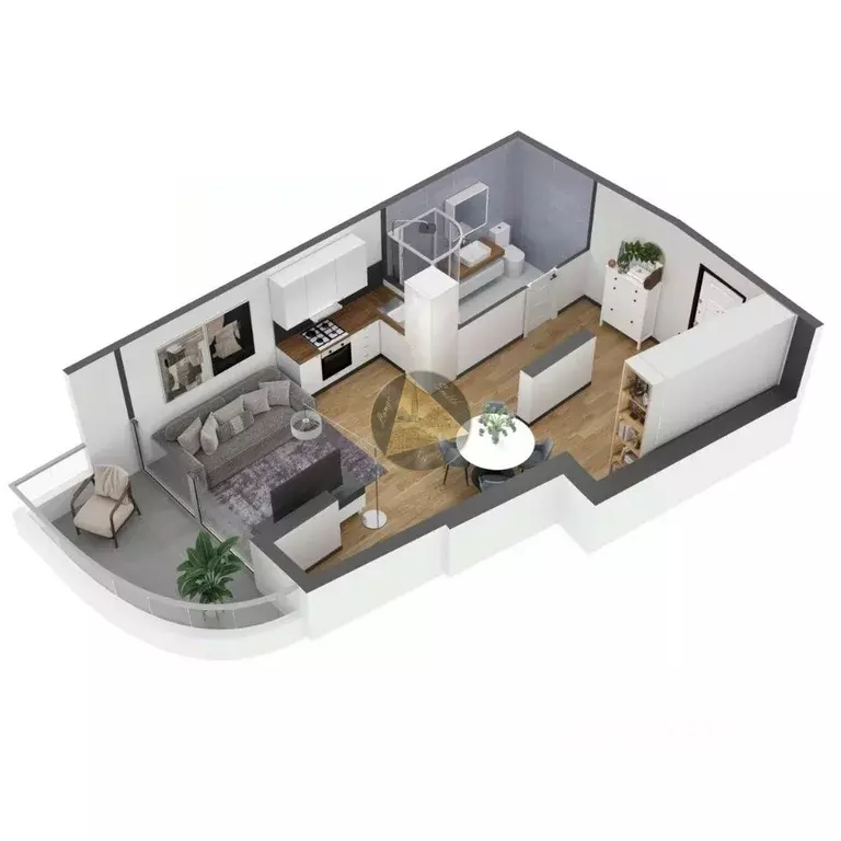 1-к кв. Крым, Ялта ул. Дражинского, 53 (47.0 м) - Фото 2