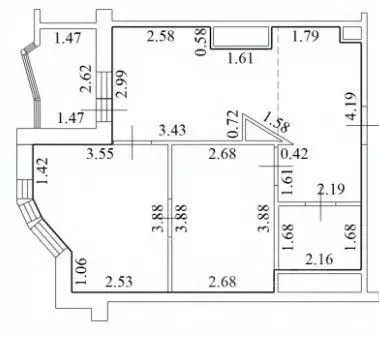 1-к кв. Московская область, Красногорск бул. Красногорский, 17 (49.3 ... - Фото 2