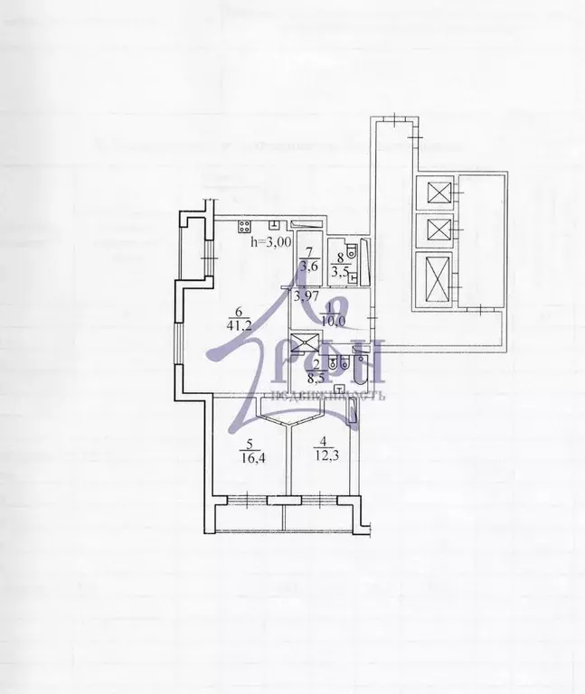 3-к кв. Новосибирская область, Новосибирск ул. Семьи Шамшиных, 20 ... - Фото 2