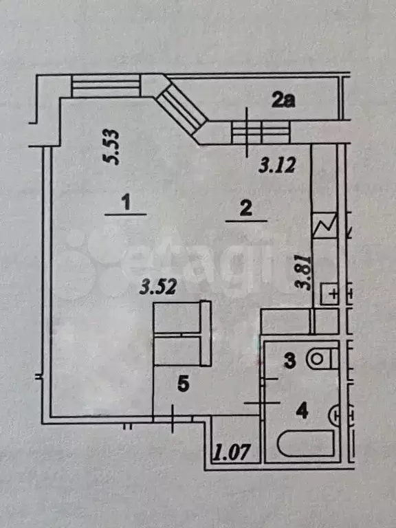 1-к. квартира, 46 м, 14/17 эт. - Фото 0