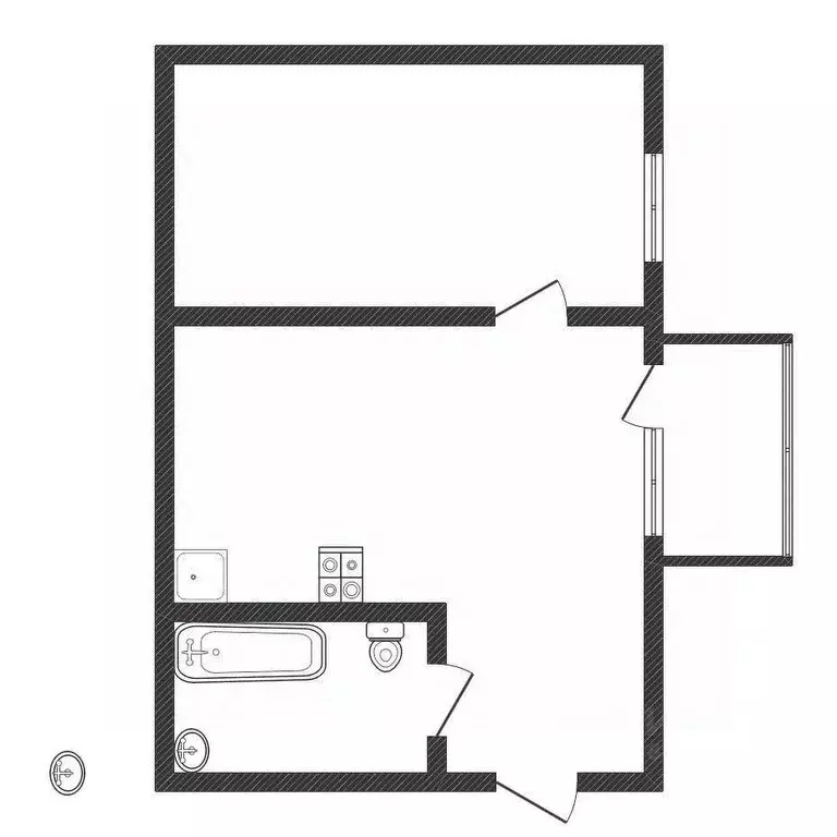 1-к кв. Калужская область, Балабаново г. Боровский муниципальный ... - Фото 2