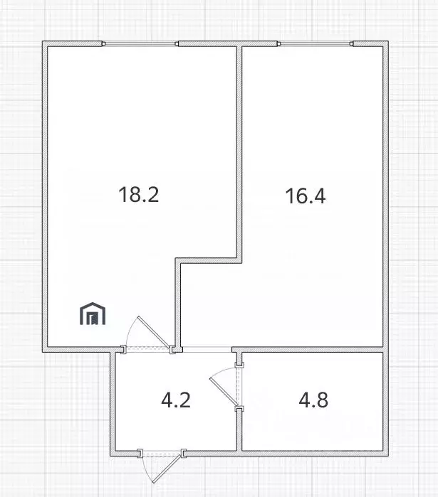 1-к кв. Иркутская область, Иркутск ул. Калинина, 15/1 (43.6 м) - Фото 1