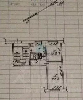2-к кв. Калужская область, Калуга Привокзальная ул., 9 (43.0 м) - Фото 2