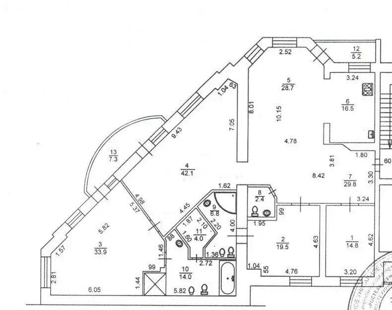 4-комнатная квартира: Тюмень, Советская улица, 55 (212.5 м) - Фото 1