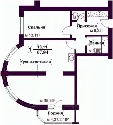 2-к кв. Ярославская область, Ярославль Приозерная ул., 5 (66.3 м) - Фото 1