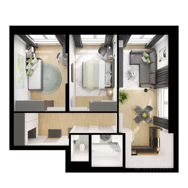 2-к кв. Московская область, Ленинский городской округ, Боброво пгт ш. ... - Фото 1