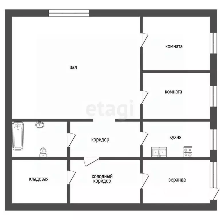 Дом в Свердловская область, Талица Октябрьская ул., 33 (63 м) - Фото 1