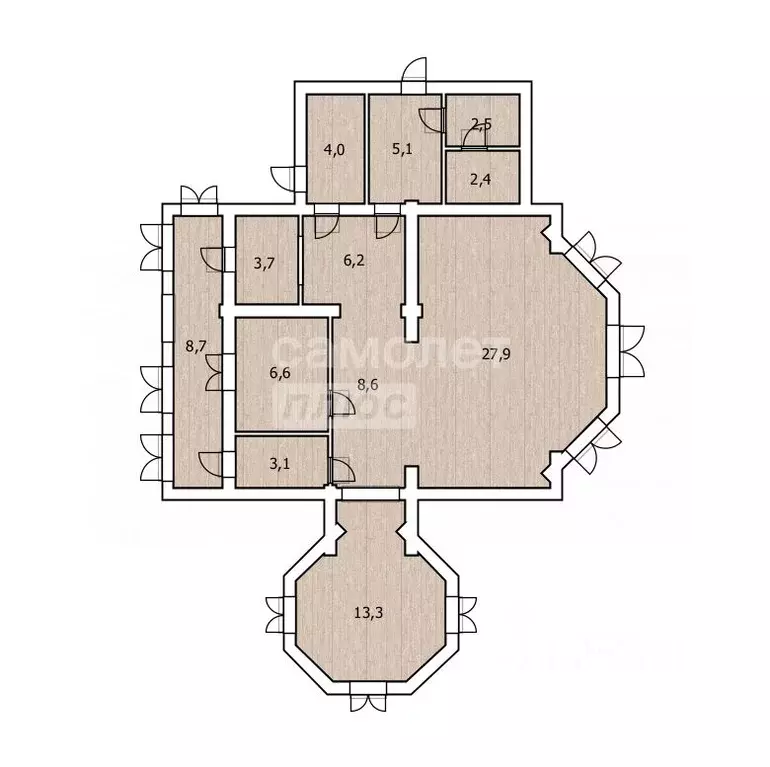 Дом в Тюменская область, Тюменский район, с. Княжево ул. Полевая, 5 ... - Фото 2