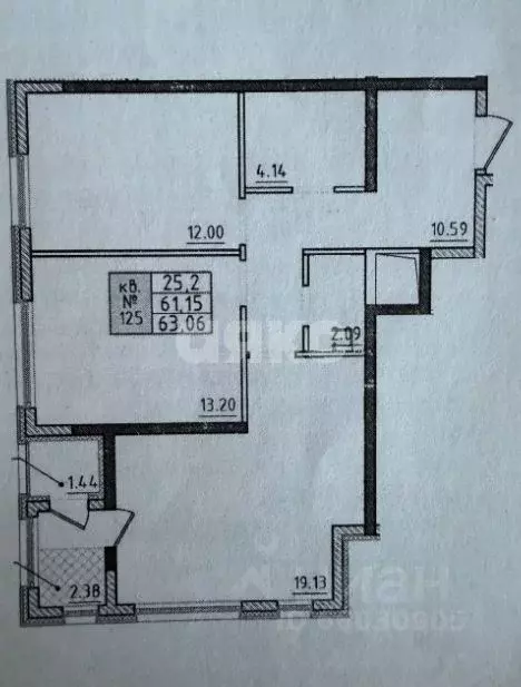 2-к кв. Крым, Симферополь просп. Победы, 3 (64.0 м) - Фото 2