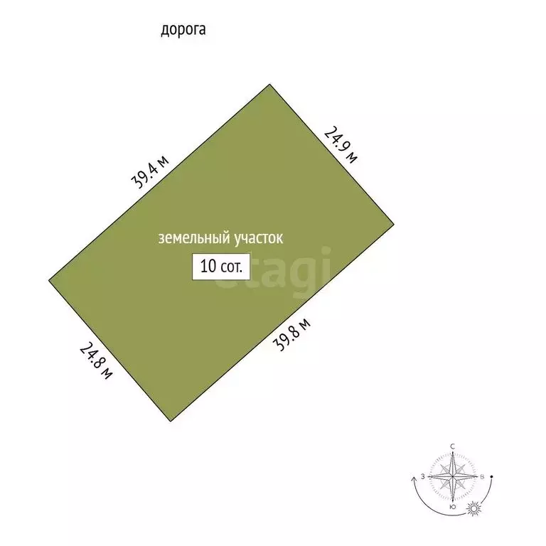 Участок в село Бетьки, улица Мира (9.7 м) - Фото 1