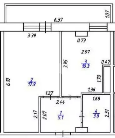 1-к кв. Удмуртия, Ижевск ул. Баранова, 96А (37.1 м) - Фото 2