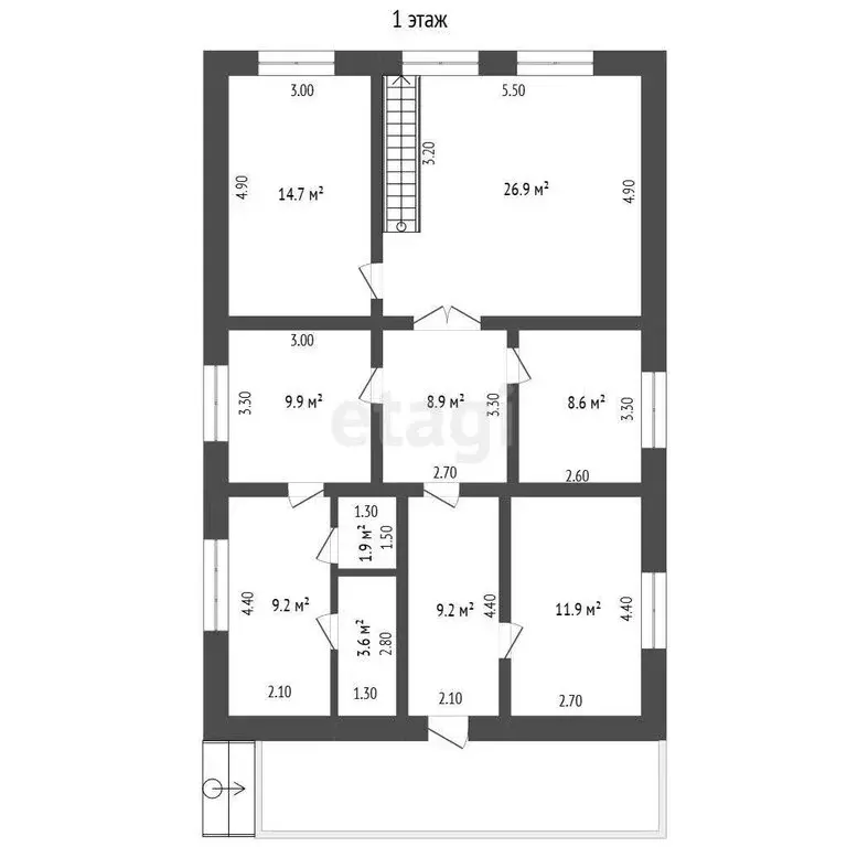 Дом в село Армизонское, улица Кирова (147.5 м) - Фото 1