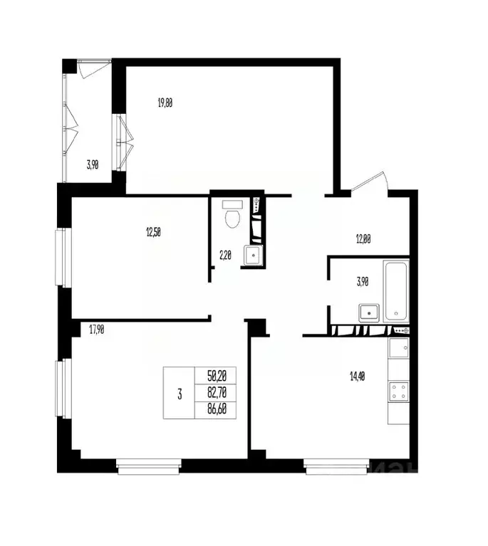 Свободной планировки кв. Волгоградская область, Волгоград 131-й мкр, ... - Фото 1