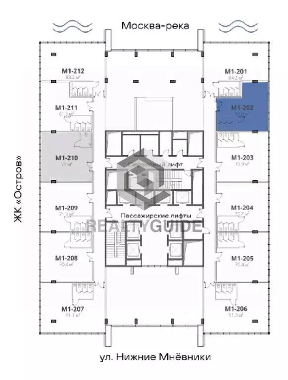 Офис в Москва ул. Нижние Мневники, 37Ас3 (60 м) - Фото 1