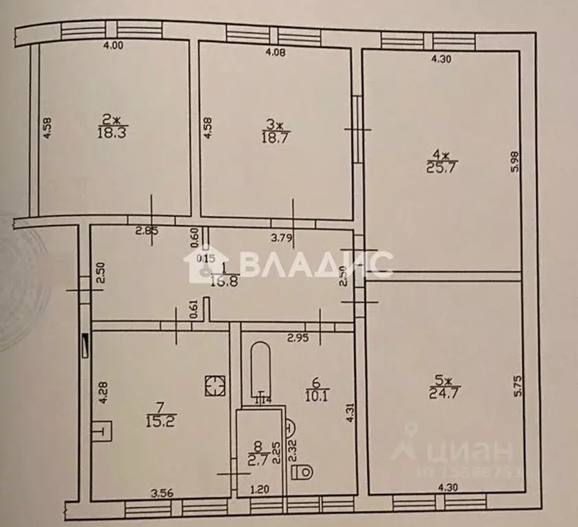 4-к кв. Калининградская область, Балтийск Артиллерийская ул., 2 (132.2 ... - Фото 2