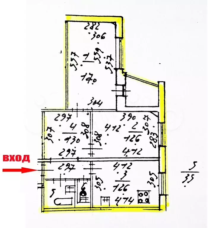 2-к. квартира, 60 м, 5/16 эт. - Фото 0