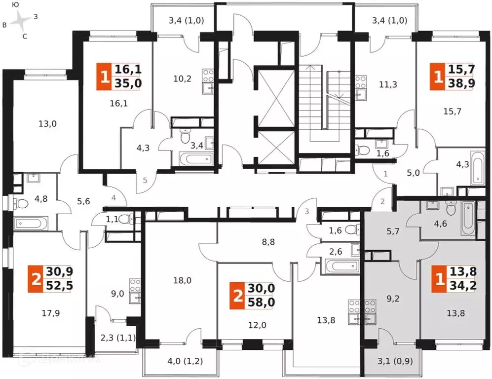 Продаётся 1-к квартира, 34.1 м - Фото 0
