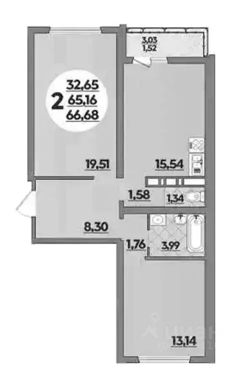 2-к кв. Краснодарский край, Новороссийск ул. Имени Владимира Бута, ... - Фото 1
