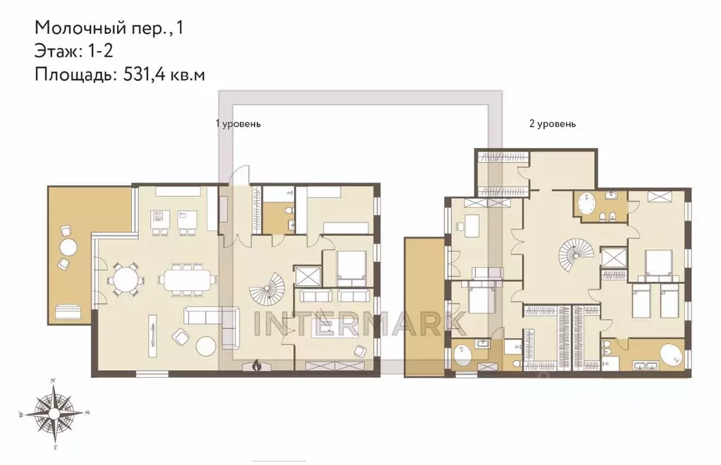 6-к кв. Москва Молочный пер., 1 (531.4 м) - Фото 2