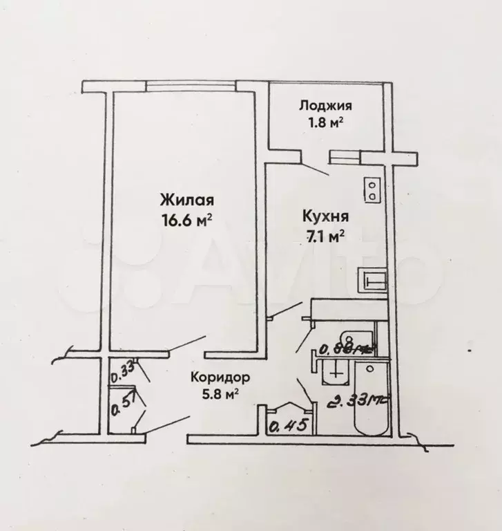 1-к. квартира, 39 м, 3/5 эт. - Фото 0