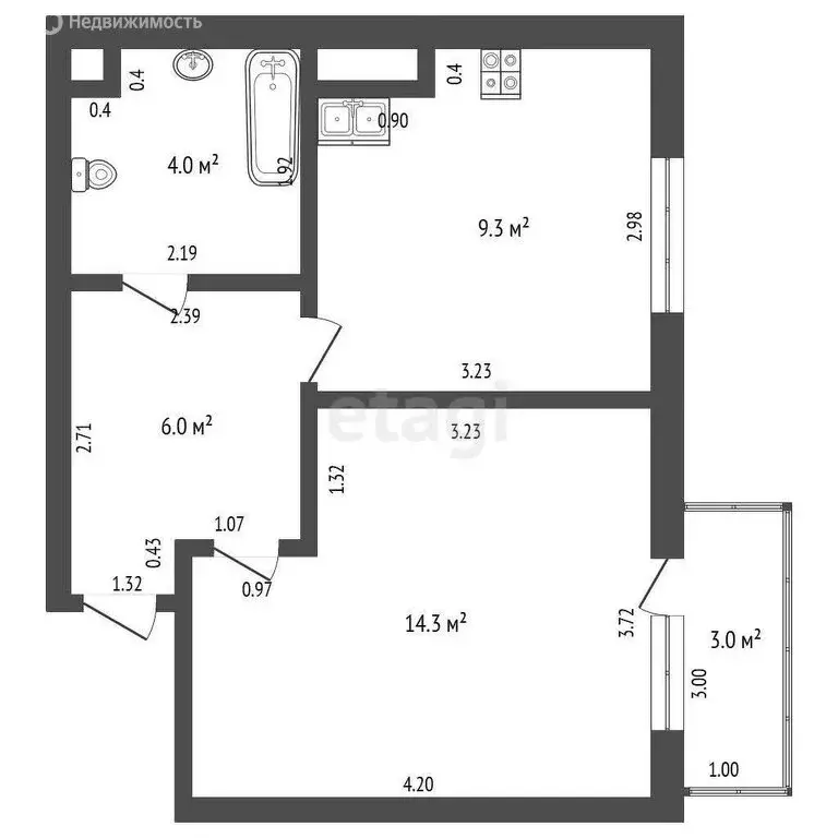 1-комнатная квартира: Анапа, Солнечная улица, 38к1 (36 м) - Фото 0