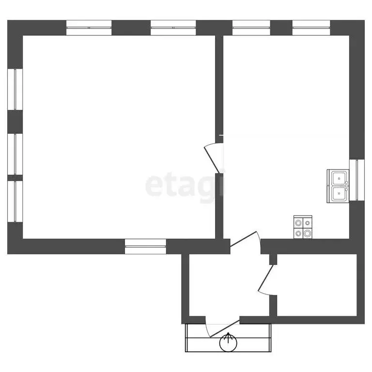 Дом в Тобольск, улица Пролетарская Стрелка (44.8 м) - Фото 0