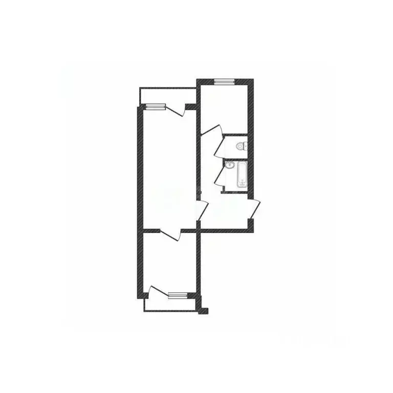 2-к кв. Белгородская область, Валуйки ул. Чапаева, 34/2 (49.8 м) - Фото 1