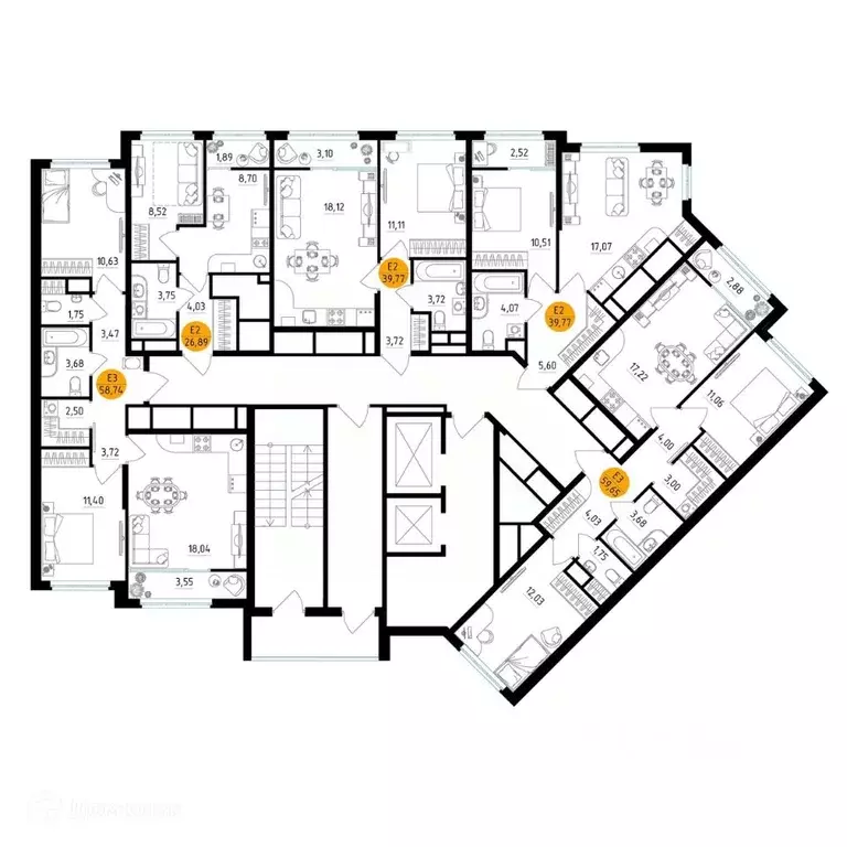 1-к кв. Рязанская область, Рязань ул. Земнухова, 2 (39.77 м) - Фото 1
