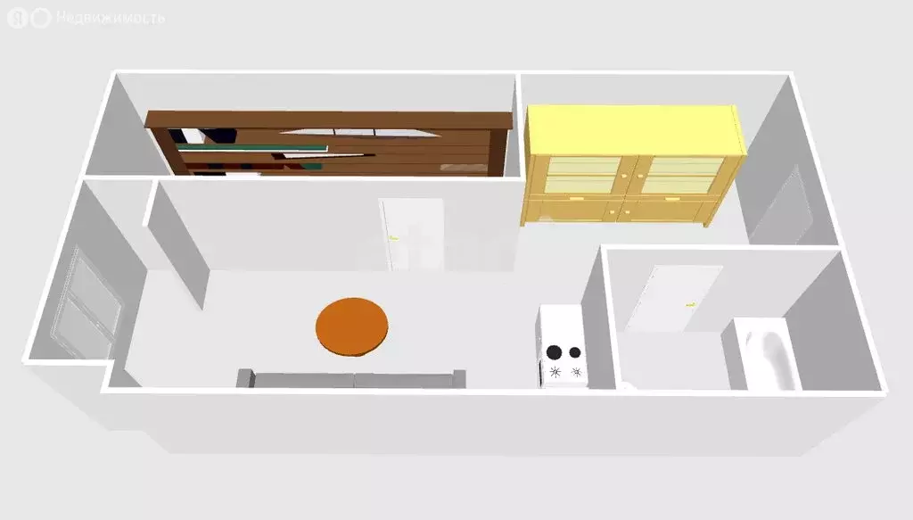 Квартира-студия: Южно-Сахалинск, Физкультурная улица, 28 (32.2 м) - Фото 2