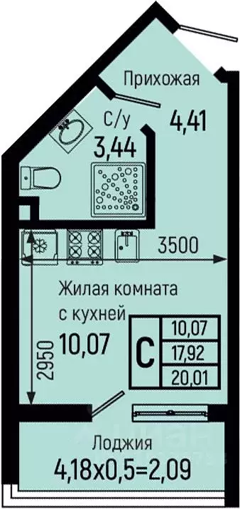 Студия Краснодарский край, Туапсинский муниципальный округ, с. Небуг ... - Фото 0