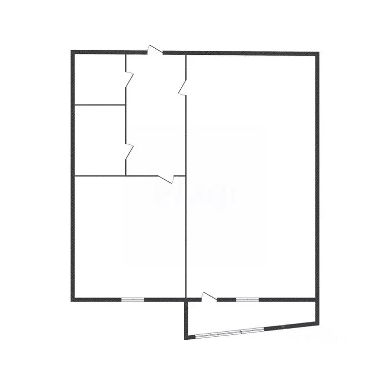 1-к кв. Белгородская область, Старый Оскол Южный мкр, 10Б (48.0 м) - Фото 2