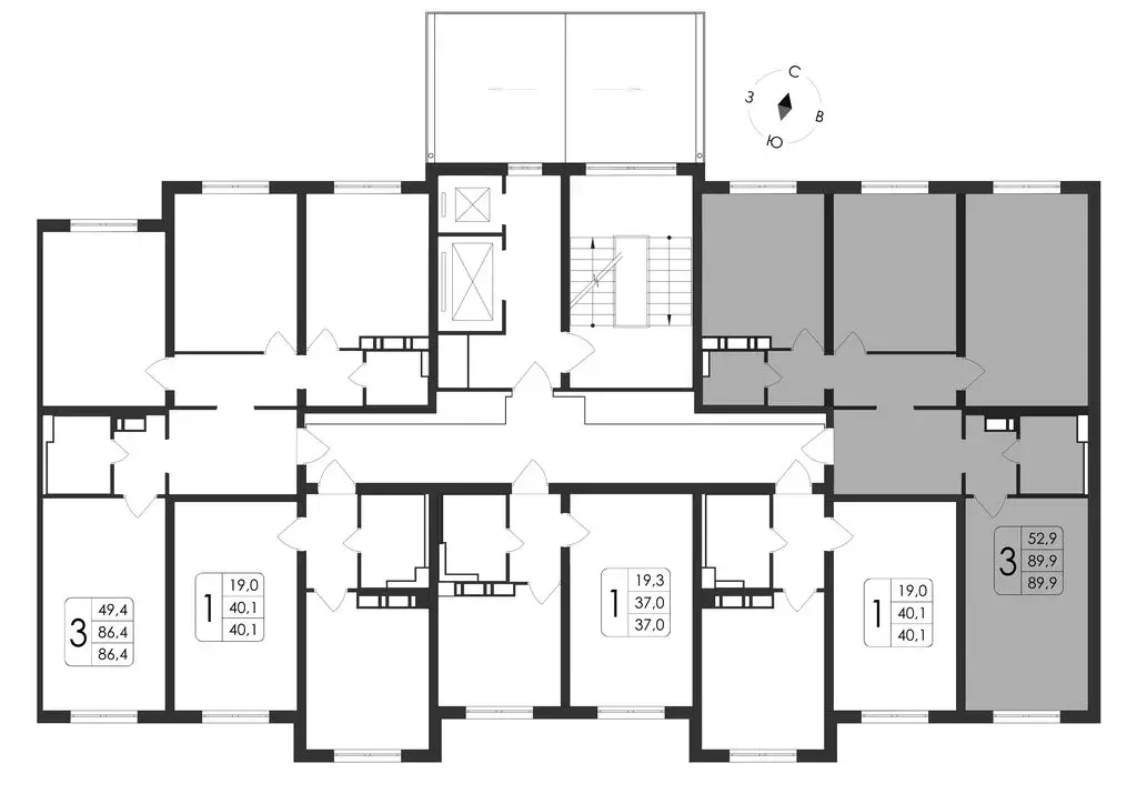 3-комнатная квартира: Воронеж, улица Шишкова, 140Б/21 (89.9 м) - Фото 0