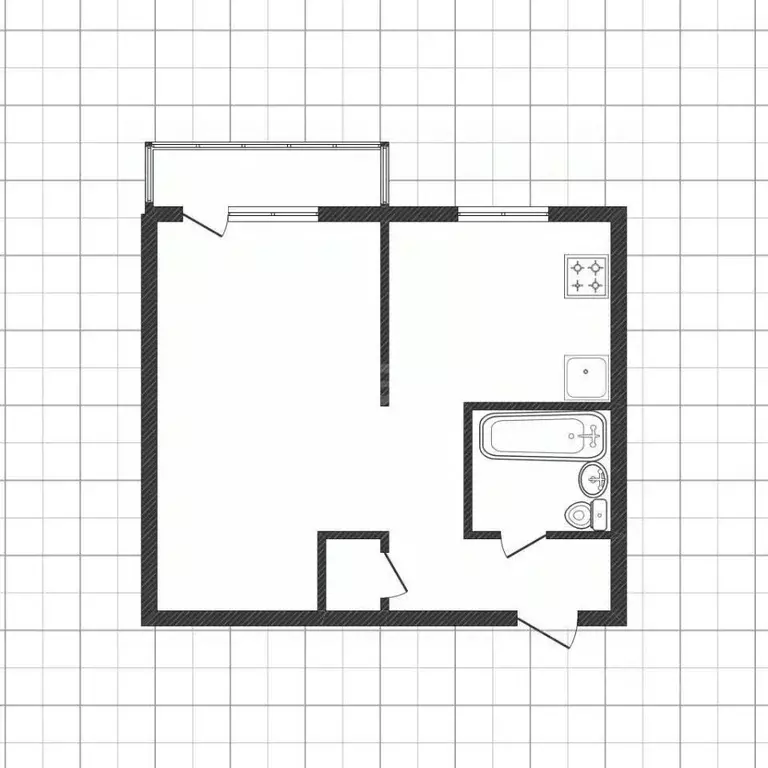 1-к кв. Белгородская область, Белгород ул. Николая Островского, 7 ... - Фото 2