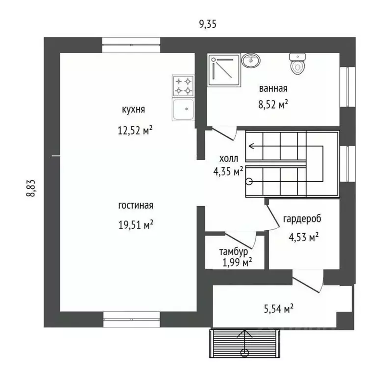 Дом в Башкортостан, Иглинский район, Акбердинский сельсовет, с. ... - Фото 2