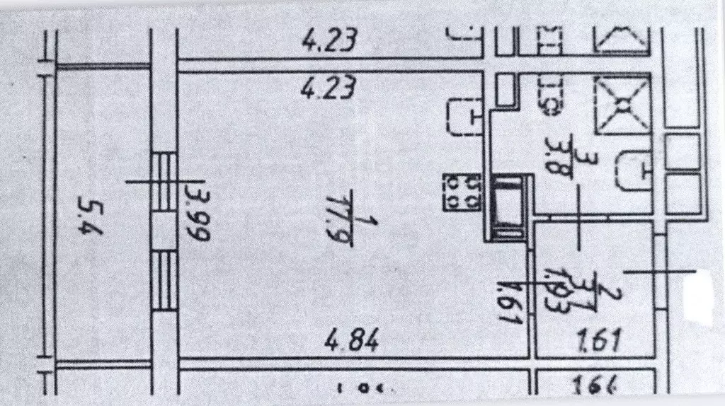 Студия Ленинградская область, Мурино Всеволожский район, бул. ... - Фото 2