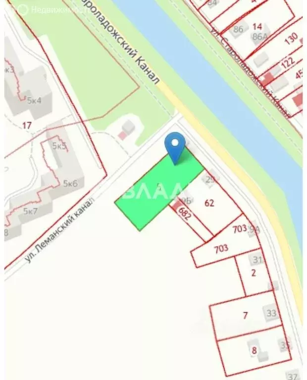 Участок в Шлиссельбург, улица Староладожский Канал, 27 (16.5 м) - Фото 1