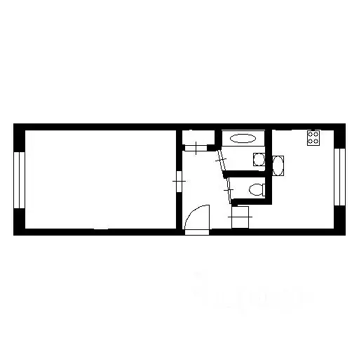 1-к кв. Санкт-Петербург ул. Дыбенко, 18К2 (30.0 м) - Фото 2