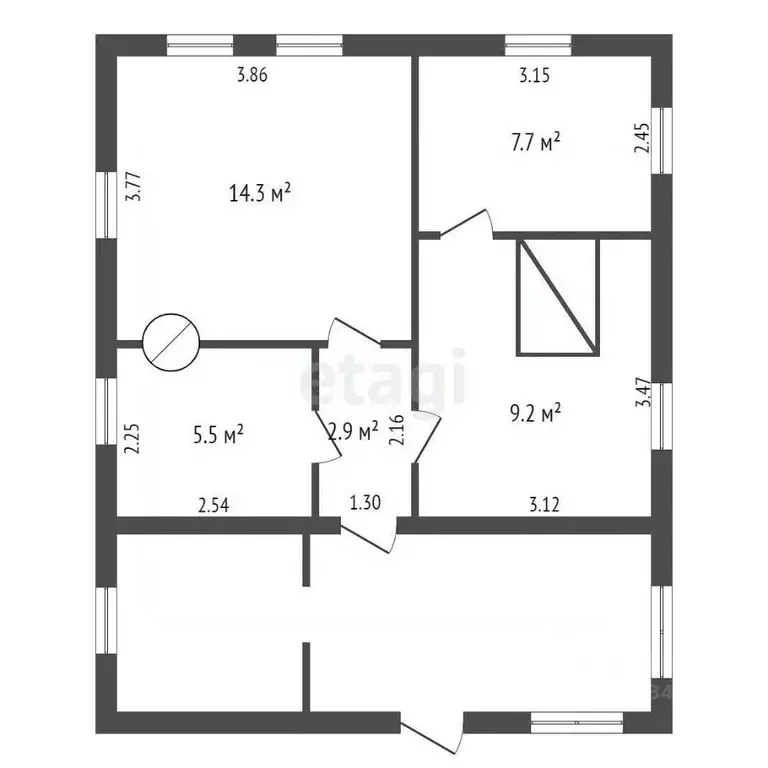 Дом в Тюменская область, с. Нижняя Тавда ул. Новогодняя (40 м) - Фото 2