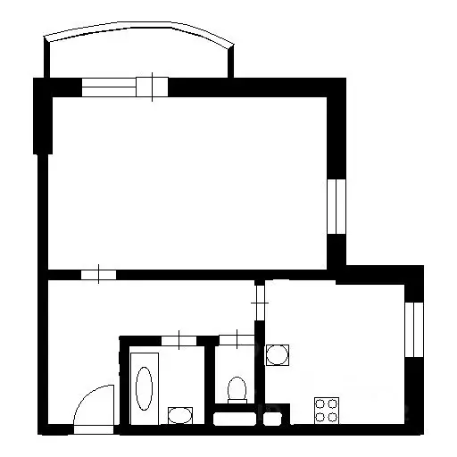 1-к кв. Санкт-Петербург Петергофское ш., 17к1 (43.0 м) - Фото 2