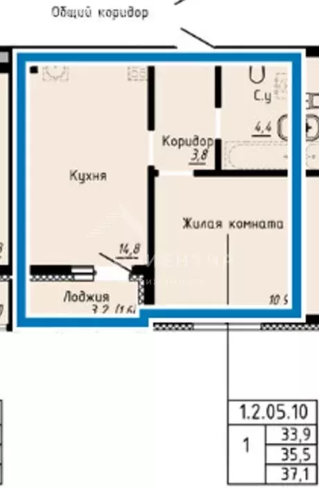1-комнатная квартира: Екатеринбург, Отрадная улица, с1/2 (37.1 м) - Фото 0