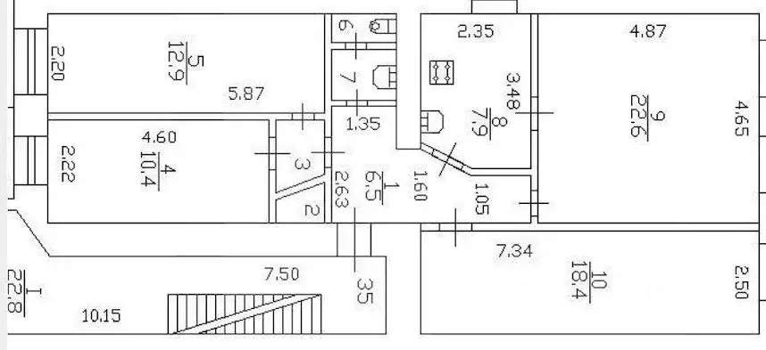 4-к кв. Санкт-Петербург 12-я Васильевского острова линия, 13 (83.4 м) - Фото 2