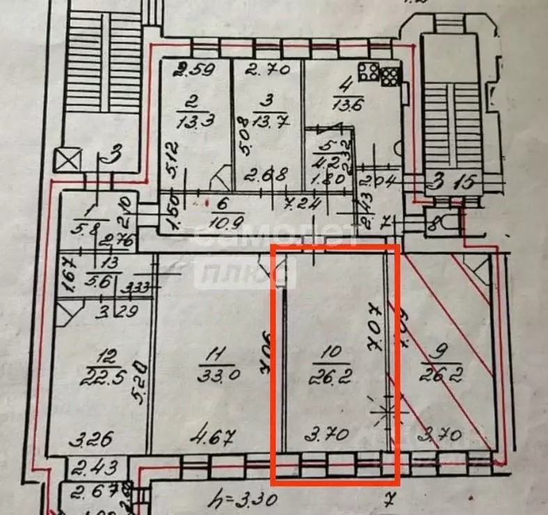 Комната Санкт-Петербург Коломенская ул., 12 (26.2 м) - Фото 1