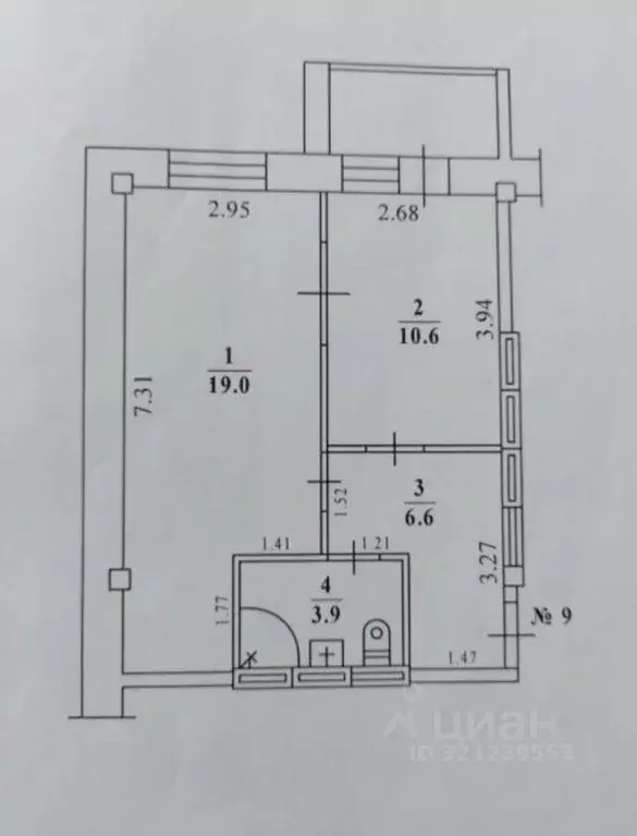 1-к кв. Саха (Якутия), Якутск ул. Жорницкого, 7/11 (40.1 м) - Фото 0