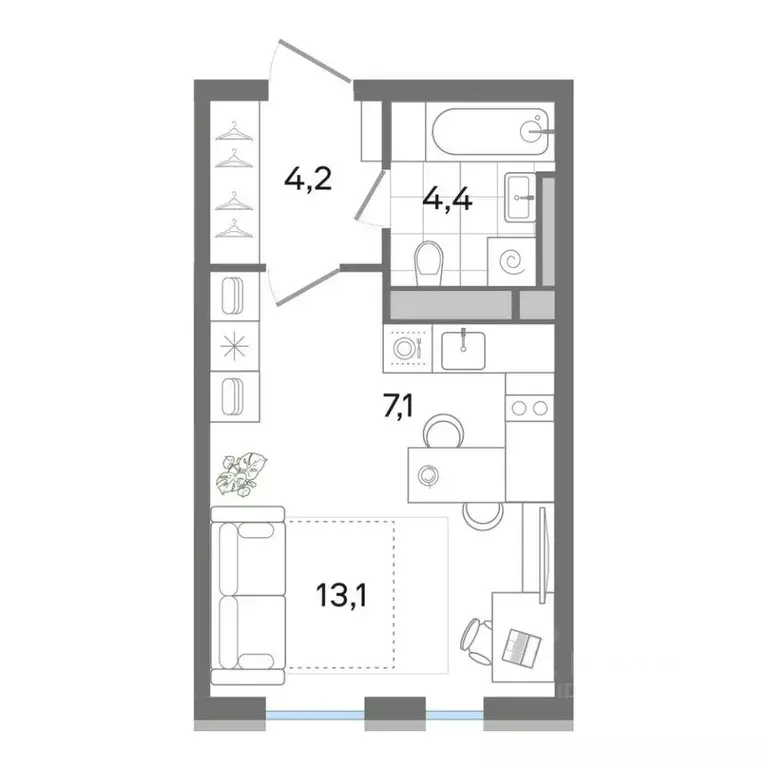 Студия Московская область, Раменский муниципальный округ, Ильинский ... - Фото 1