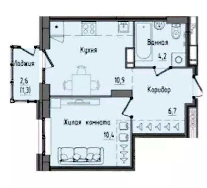 1-комнатная квартира: Пермь, улица Солдатова, 33 (31.9 м) - Фото 0