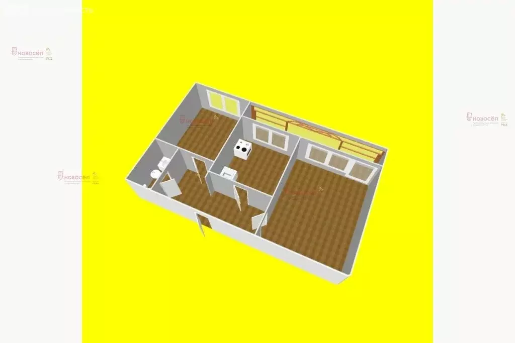 2-комнатная квартира: Екатеринбург, улица Начдива Онуфриева, 70 (47.5 ... - Фото 1