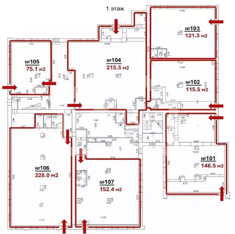Помещение свободного назначения в Москва Колодезный пер., 3С25 (152 м) - Фото 2